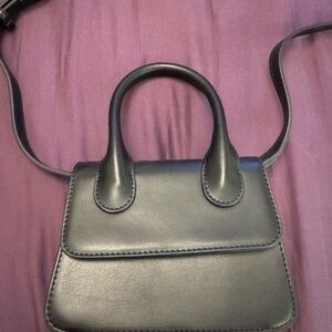 Abercrombie black crossbody mini bag